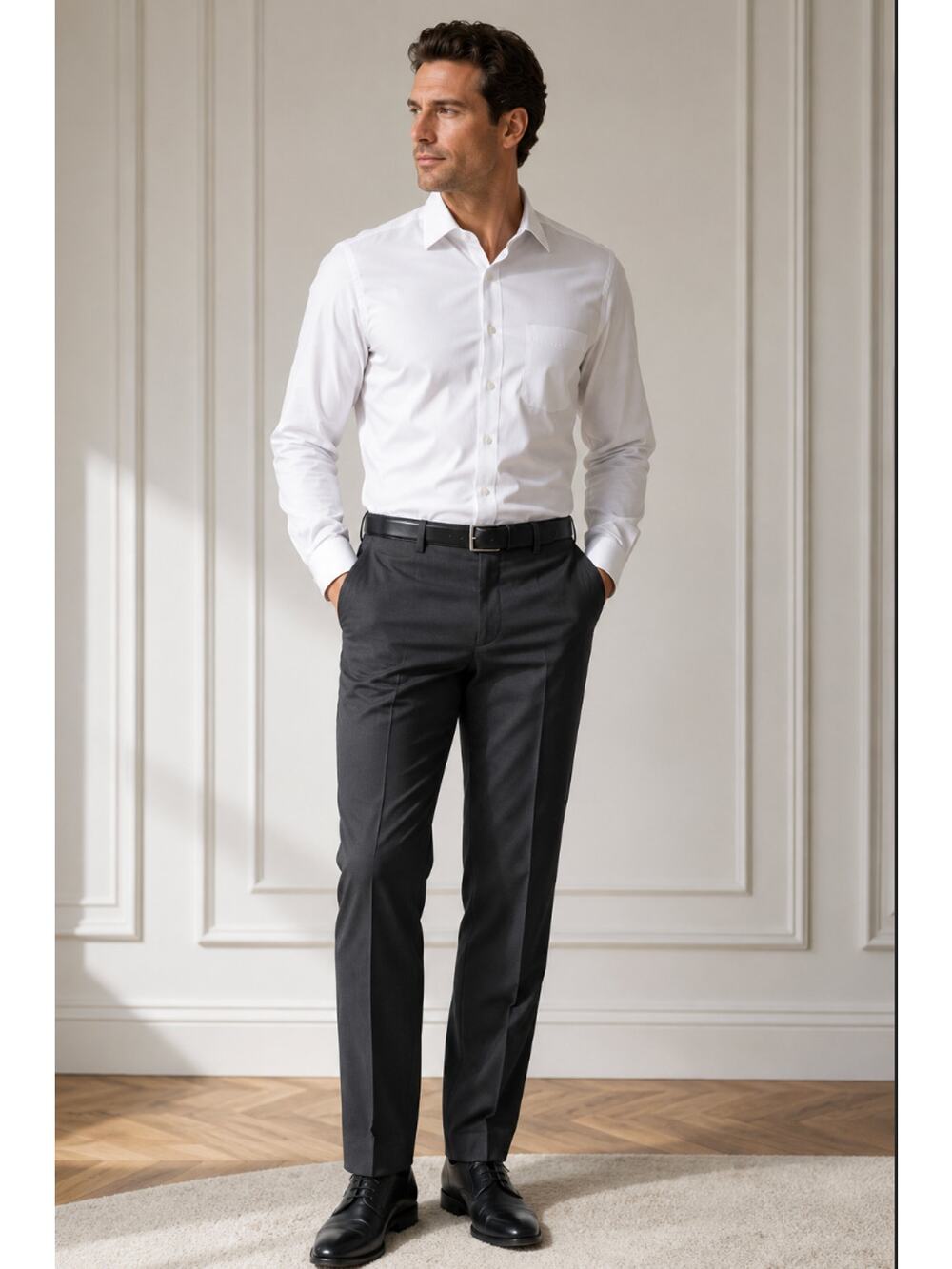 Savane Men's Old Money Wrinkle Free Business Dress Slacks 40x29L